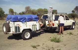 Road conditions Moremi Botswana